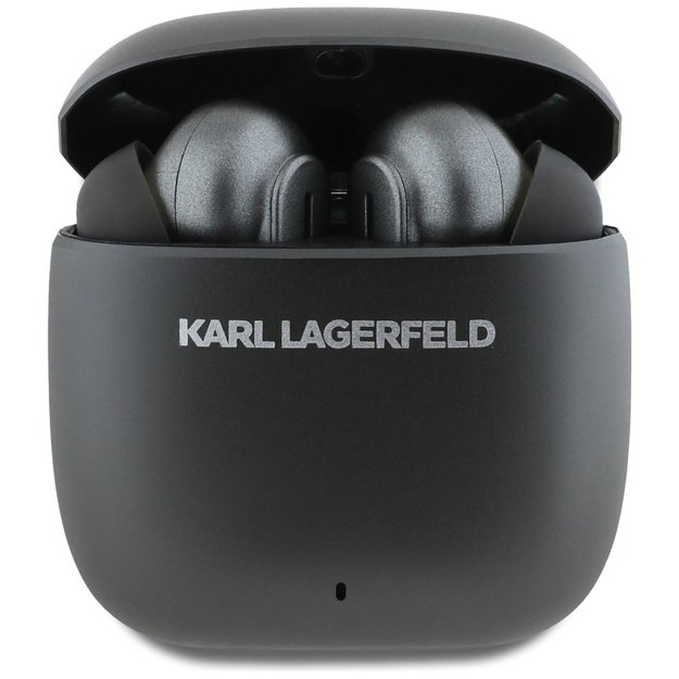 Karl Lagerfeld Metal Printed Logo ANC/ENC Headphones - Black 1