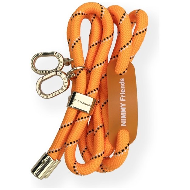 Nimmy Cool&amp Cute 2.0 crossbody + handstrap set - orange and black 2