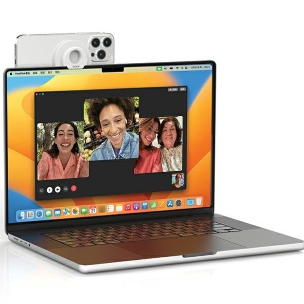 SODI BM-330 3-in-1 induction multifunction holder for iMac - white 3