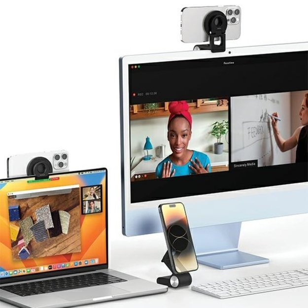 SODI BM-330 3-in-1 induction multifunction holder for iMac - white 4