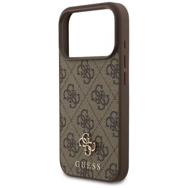 Guess 4G Small Classic Logo MagSafe case for iPhone 17 Pro - brown 5