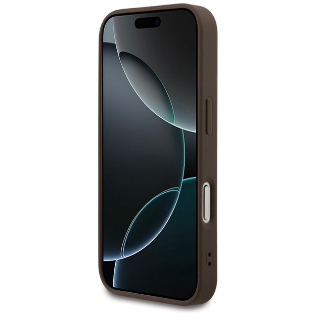 Guess 4G Small Classic Logo MagSafe case for iPhone 17 Pro - brown 4