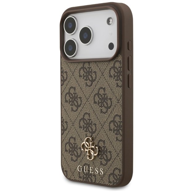 Guess 4G Small Classic Logo MagSafe case for iPhone 17 Pro - brown 1