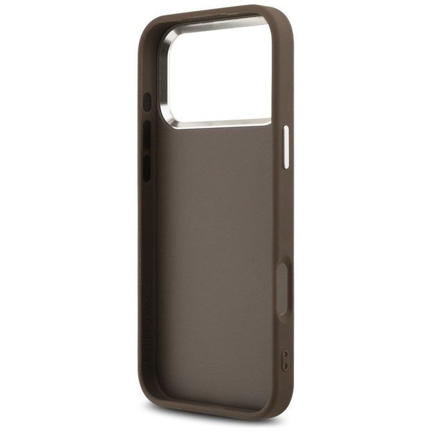 Guess 4G Big 4G Classic Logo Case for iPhone 17 Pro Max Brown - Silver 6