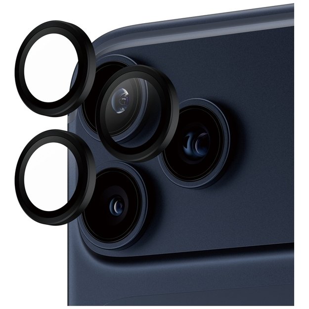 PanzerGlass Hoops Tempered Glass Lens Screen Protector for iPhone 17 Pro / 17 Pro Max / 16 Pro / 16 Pro Max Black 1