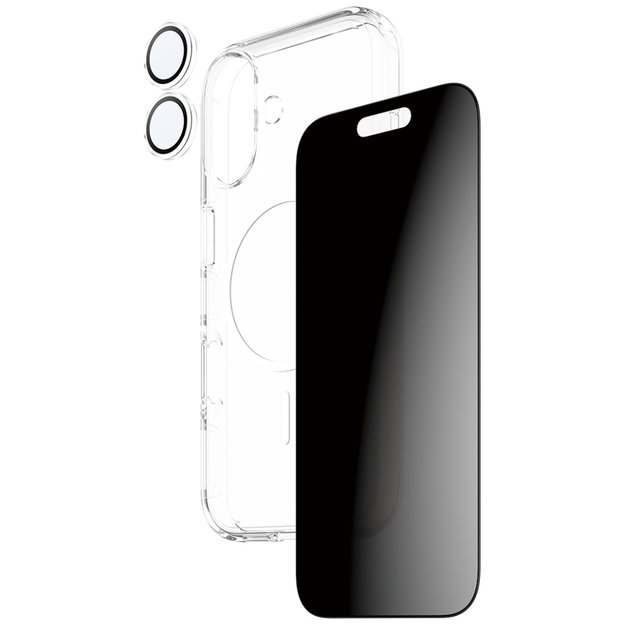 CARE by PanzerGlass Flagship Privacy 3-in-1 Case + Privacy Glass + Lens for iPhone 17 3