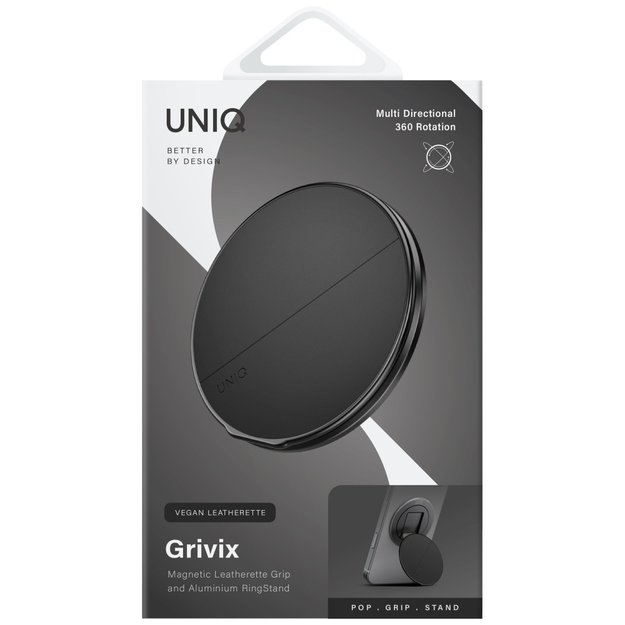 Uniq Grivix Classic 360 Mount&amp Grip Stand Magnetic Holder - Black 3