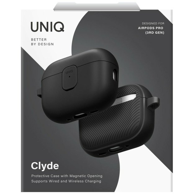 Uniq Clyde Case for AirPods Pro 3 - Black and Gray 5
