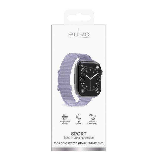 Puro Sport Strap for Apple Watch 38/40/41/42mm - Purple 1