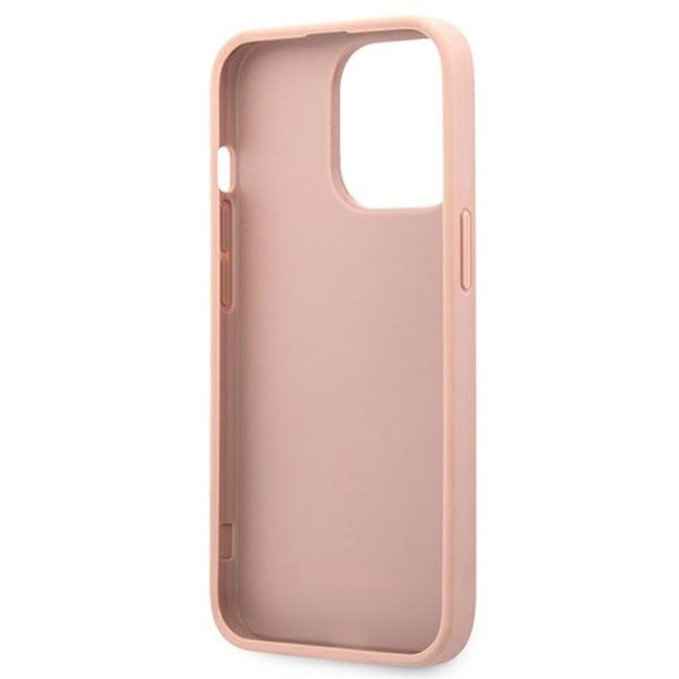 Guess GUHCP13XPSASBPI iPhone 13 Pro Max 6.7&quot  pink/pink hardcase Saffiano Stripe 13
