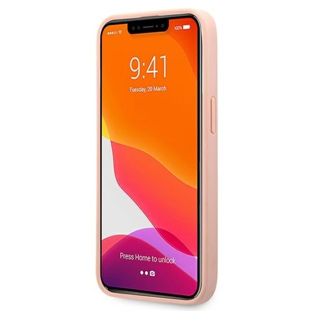 Guess GUHCP13XPSASBPI iPhone 13 Pro Max 6.7&quot  pink/pink hardcase Saffiano Stripe 11