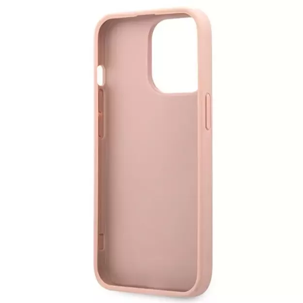 Guess GUHCP13XPSASBPI iPhone 13 Pro Max 6.7&quot  pink/pink hardcase Saffiano Stripe 6