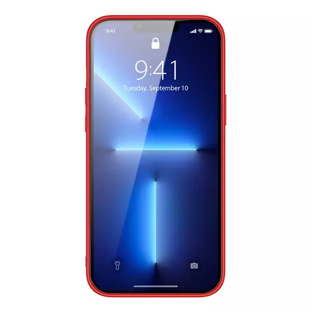 Dux Ducis Yolo elegant case made of soft TPU and PU leather for iPhone 13 Pro Max red 36