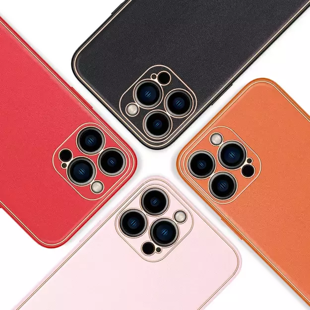 Dux Ducis Yolo elegant case made of soft TPU and PU leather for iPhone 13 Pro Max red 34