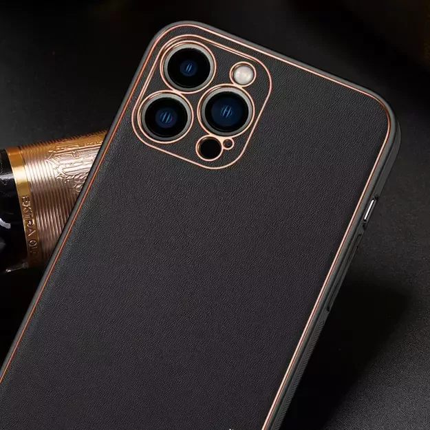 Dux Ducis Yolo elegant case made of soft TPU and PU leather for iPhone 13 Pro Max red 42