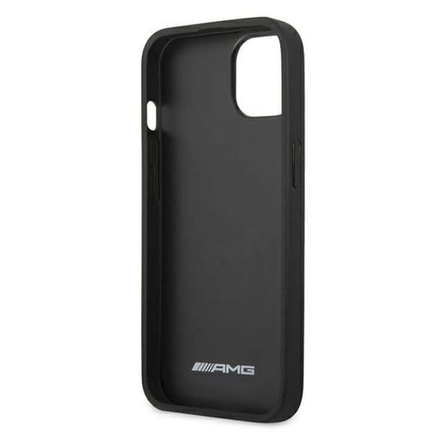 AMG AMHCP13SGSEBK iPhone 13 mini 5,4  czarny/black hardcase Leather Debossed Lines 6