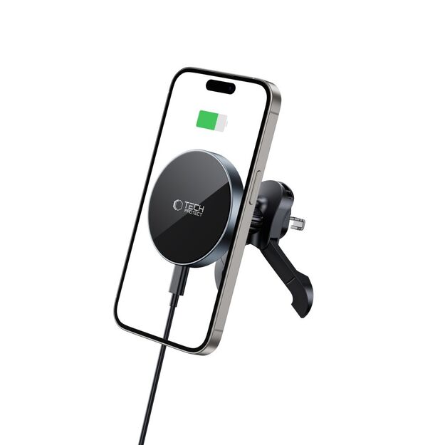 Tech-Protect mm15W-V5 Magnetic MagSafe Car Air Vent Mount - Black 2