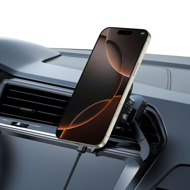 Tech-Protect mm15W-V5 Magnetic MagSafe Car Air Vent Mount - Black 8