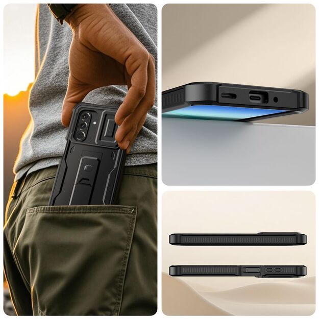 Tech-Protect Kevlar Cam+ Case for Samsung Galaxy A17 4G / 5G - Black 5