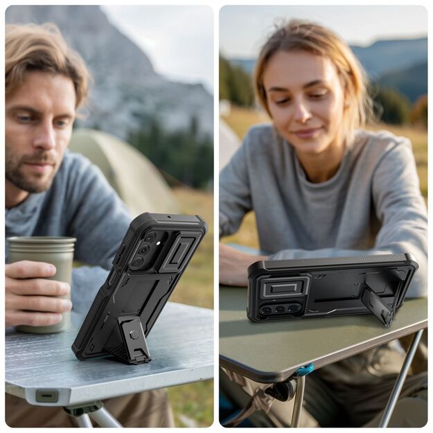 Tech-Protect Kevlar Cam+ Case for Samsung Galaxy A17 4G / 5G - Black 2