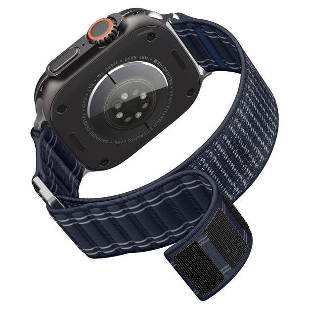 Spigen WBF0 Strap for Apple Watch 44 / 45 / 46 / 49 mm - Navy Blue 8