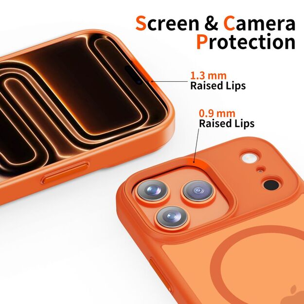 Tech-Protect MagMat MagSafe Case for iPhone 17 Pro - Orange 2