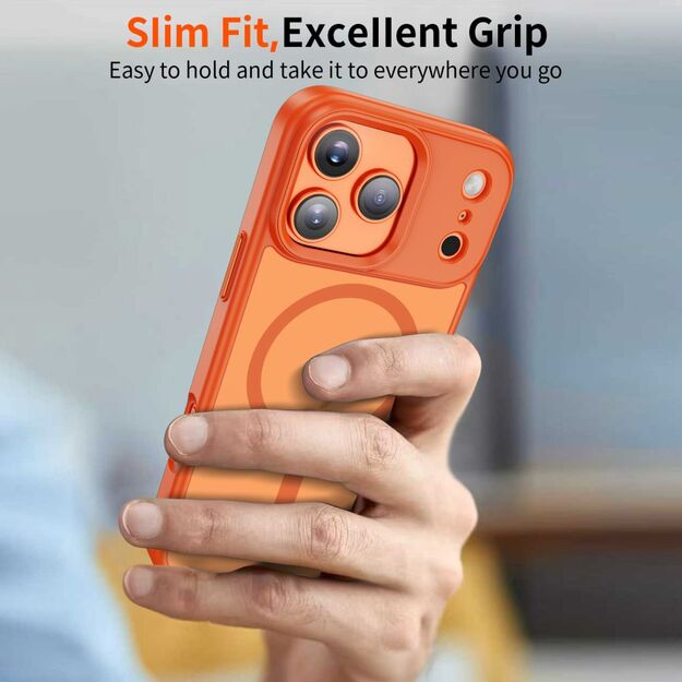 Tech-Protect MagMat MagSafe Case for iPhone 17 Pro - Orange 5