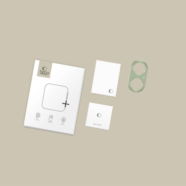 Tech-Protect Camalloy Fit+ Camera Glass for iPhone 17 - Green 4