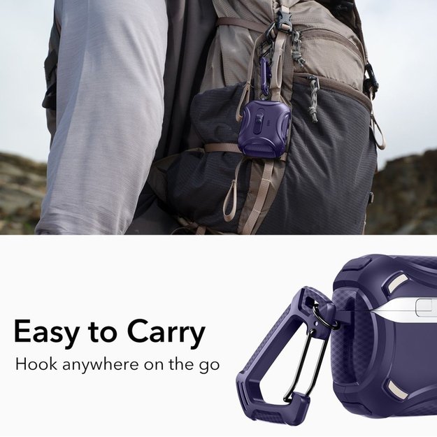 ESR Cyber ​​FlickLock MagSafe Case for AirPods Pro 3 - Purple 2