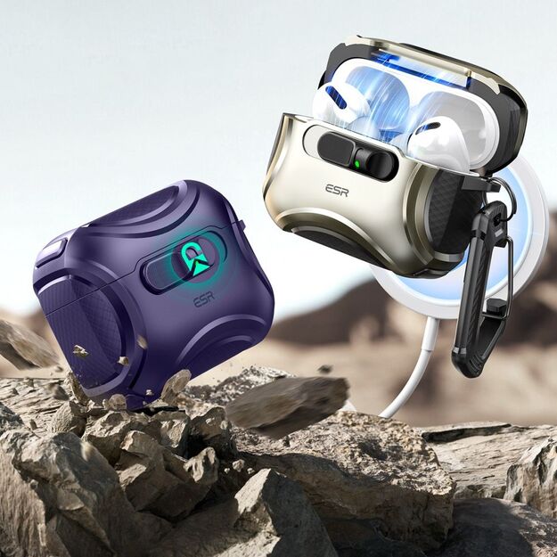 ESR Cyber ​​FlickLock MagSafe Case for AirPods Pro 3 - Purple 3