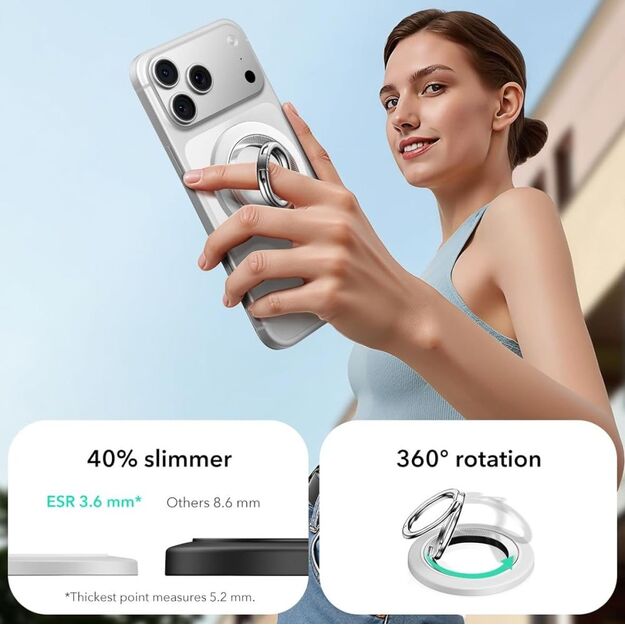 ESR Magnetic HaloLock MagSafe Phone Holder - White 3