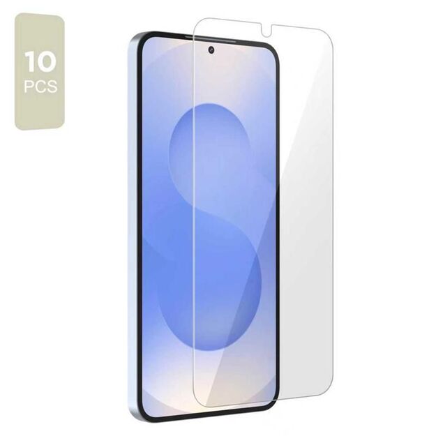 CLEAR Tech-Protect Tempered Glass Bundle 10-pack for Samsung Galaxy S24/S25 2