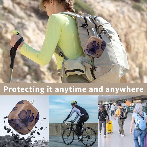 Tech-Protect Lamano case for AirPods 4 - brown and purple 7