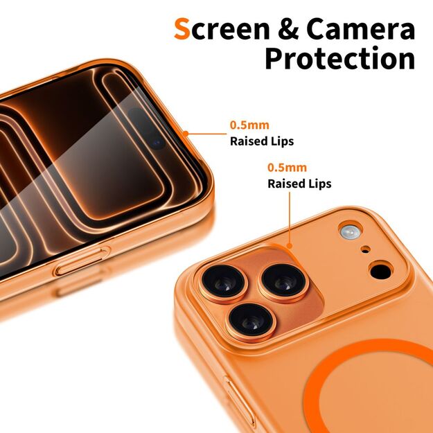 Tech-Protect Magslim MagSafe Case for iPhone 17 Pro Max - Orange 3