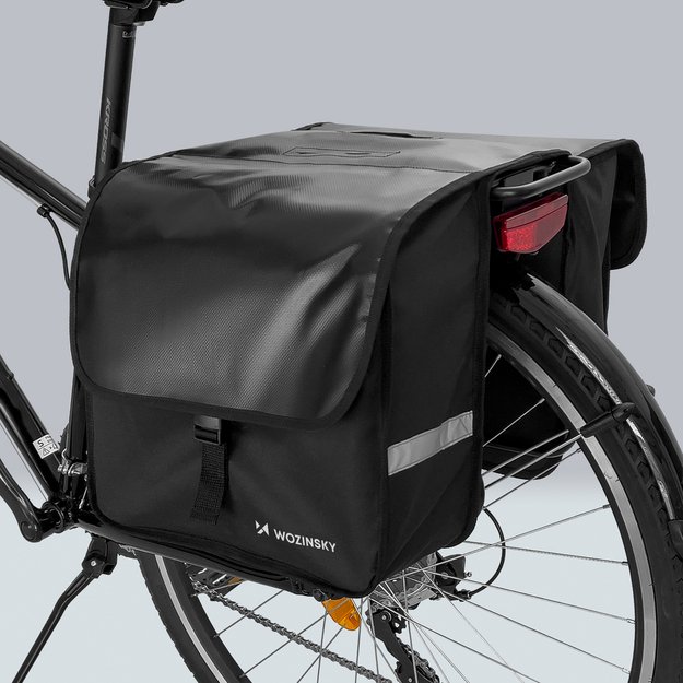 Wozinsky bicycle pannier double 28 l black (WBB34BK) 7