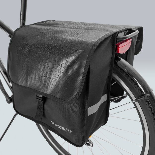 Wozinsky bicycle pannier double 28 l black (WBB34BK) 9