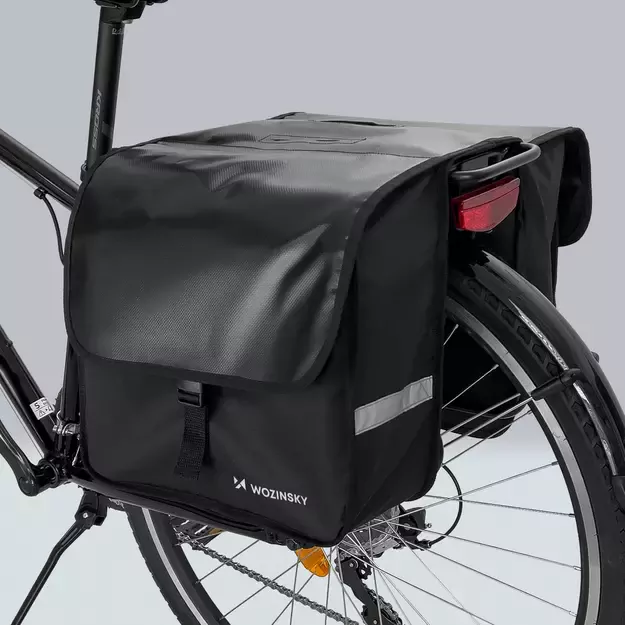 Wozinsky bicycle pannier double 28 l black (WBB34BK) 7