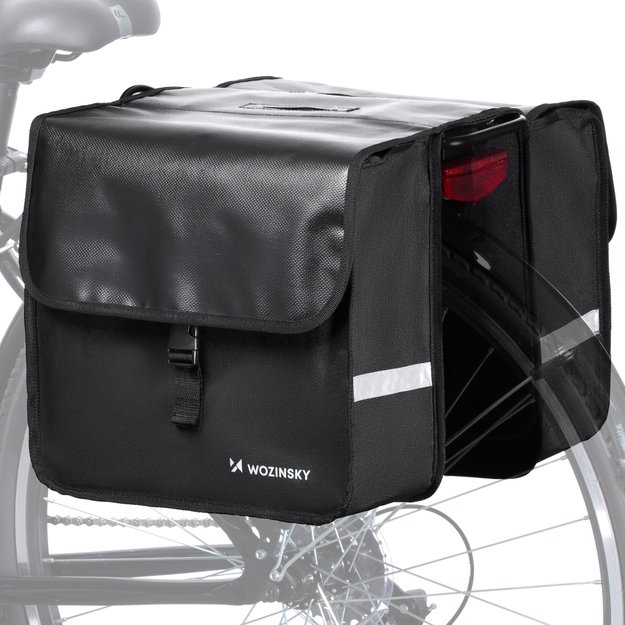 Wozinsky bicycle pannier double 28 l black (WBB34BK) 11