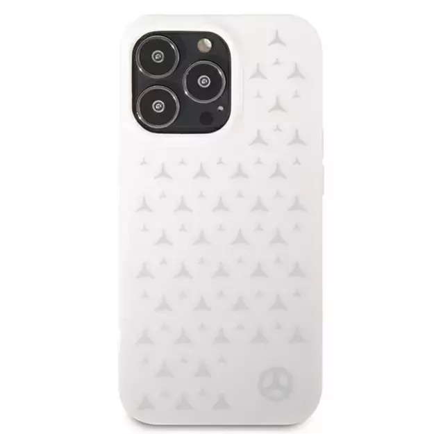 Mercedes MEHCP13LESPWH iPhone 13 Pro / 13 6,1  biały/white hardcase Silver Stars Pattern 9