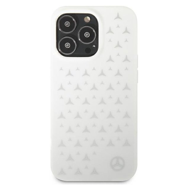 Mercedes MEHCP13LESPWH iPhone 13 Pro / 13 6,1  biały/white hardcase Silver Stars Pattern 2