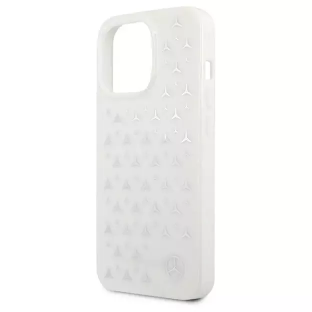 Mercedes MEHCP13LESPWH iPhone 13 Pro / 13 6,1  biały/white hardcase Silver Stars Pattern 12