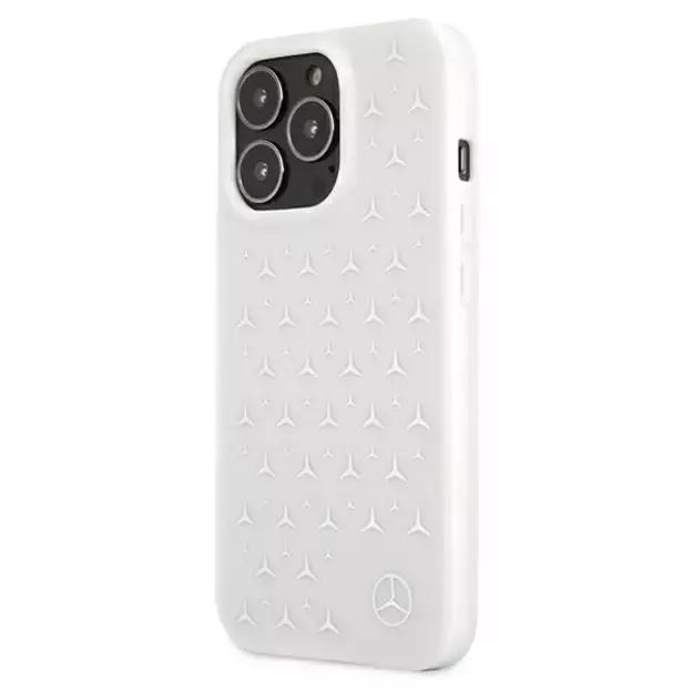 Mercedes MEHCP13LESPWH iPhone 13 Pro / 13 6,1  biały/white hardcase Silver Stars Pattern 8