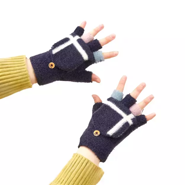 Women s/children s winter phone gloves - black