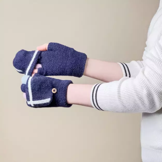 Women s/children s winter phone gloves - black 5