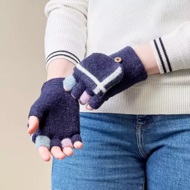 Women s/children s winter phone gloves - black 3