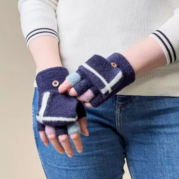 Women s/children s winter phone gloves - black 4
