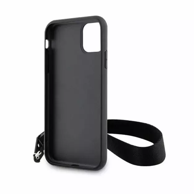 Karl Lagerfeld KLHCN61SAKLMBSK iPhone 11 / Xr 6.1  black/black hardcase Monogram Losange Saffiano 6