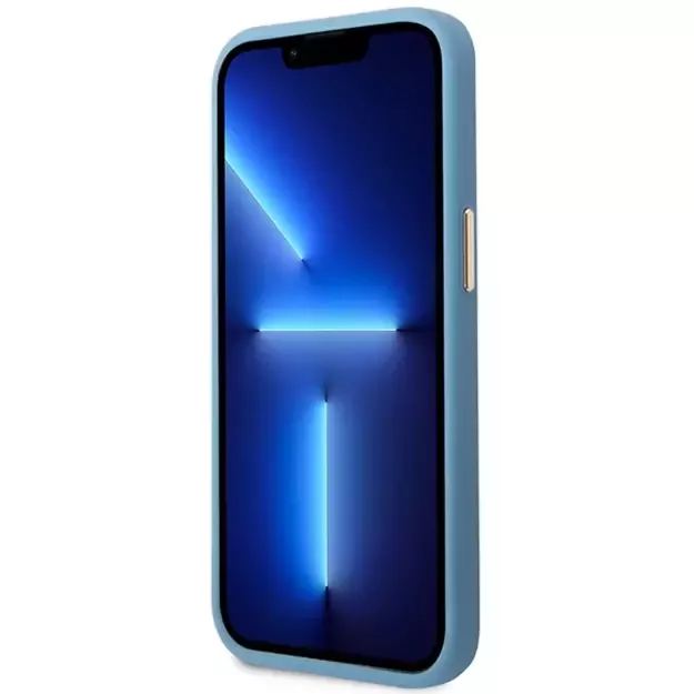Guess GUHMP14LU4GPRB iPhone 14 Pro 6.1  blue/blue hard case 4G Logo Plate MagSafe 10