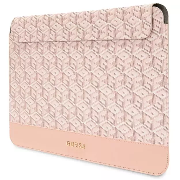 Guess GCube Stripes case for a 14&quot  laptop - pink 4