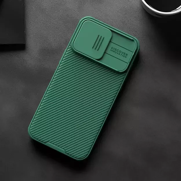 Nillkin CamShield Pro Magnetic Case for iPhone 15 Pro Max with Camera Protector - Green 26